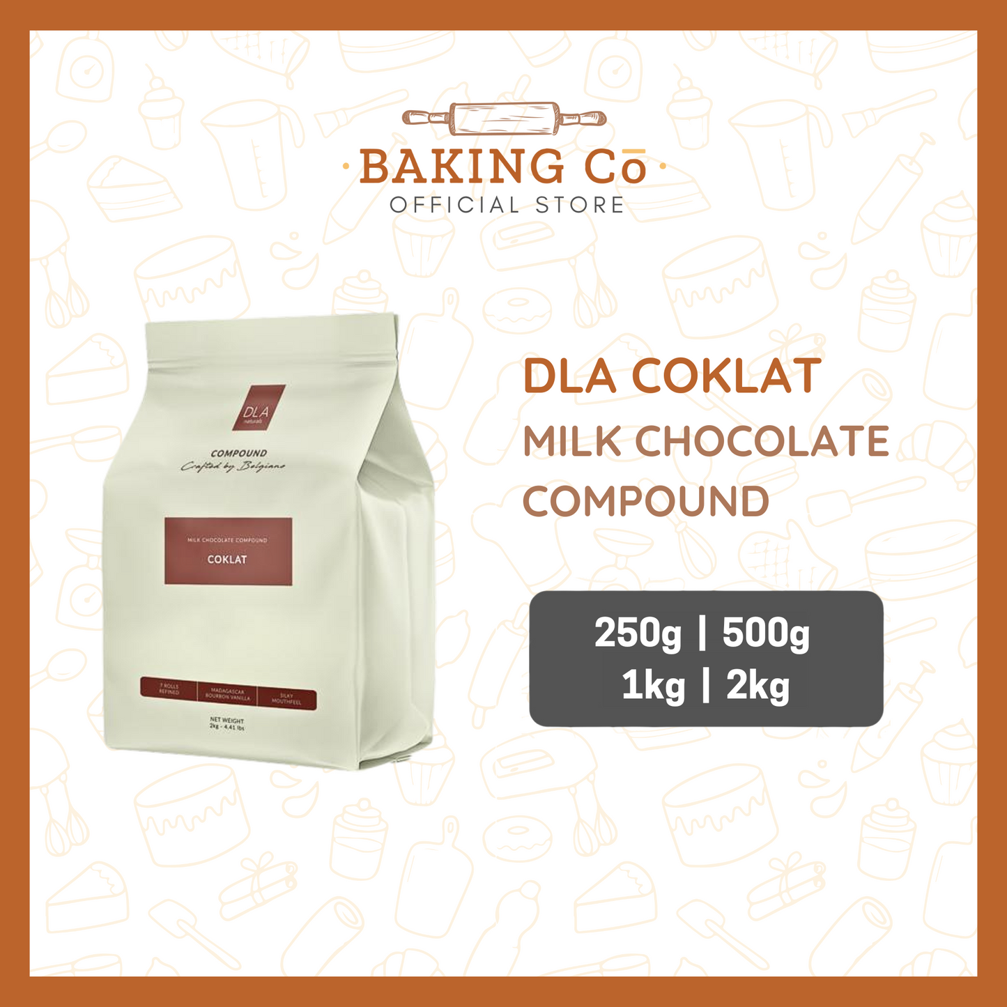 DLA Milk Coklat Chocolate Compound Coins