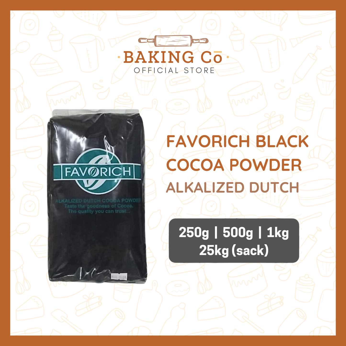 Favorich Black Cocoa Powder