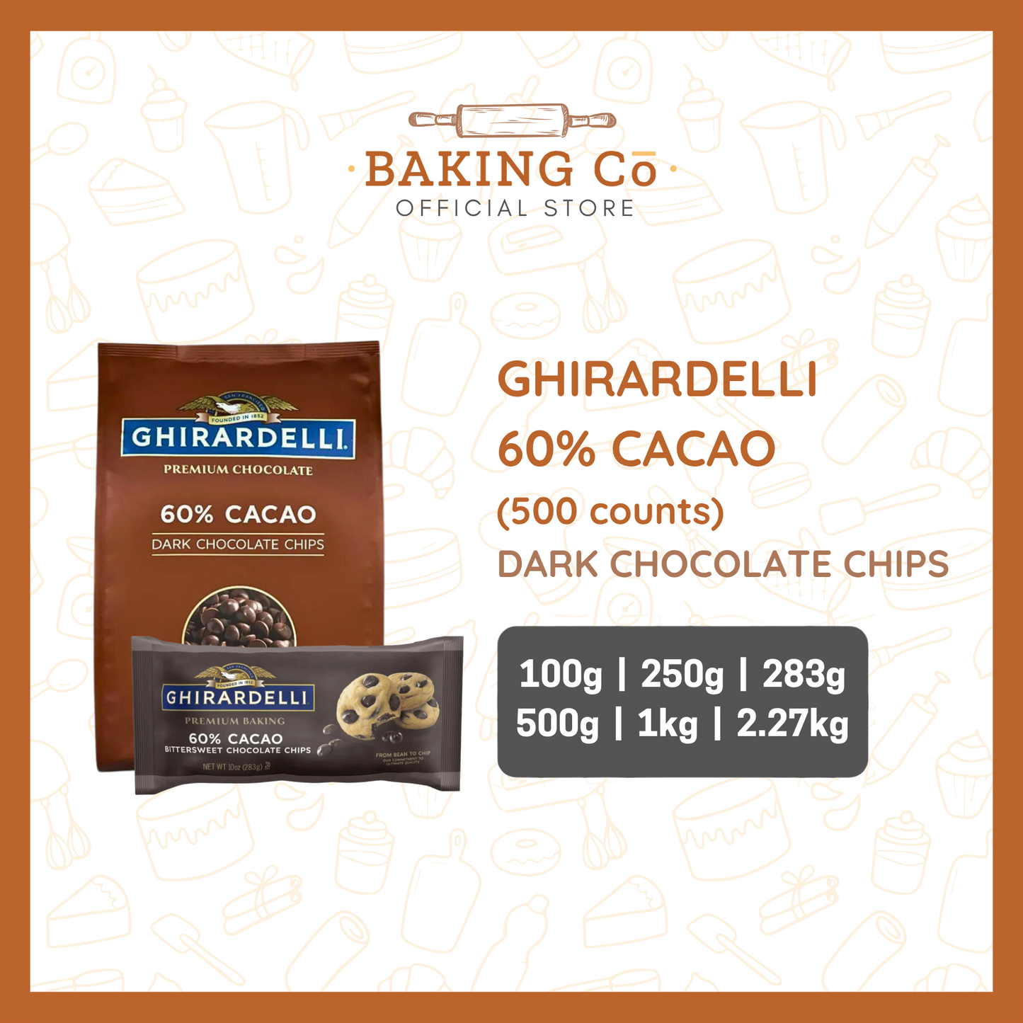 Ghirardelli 60% Bittersweet Chocolate Chips