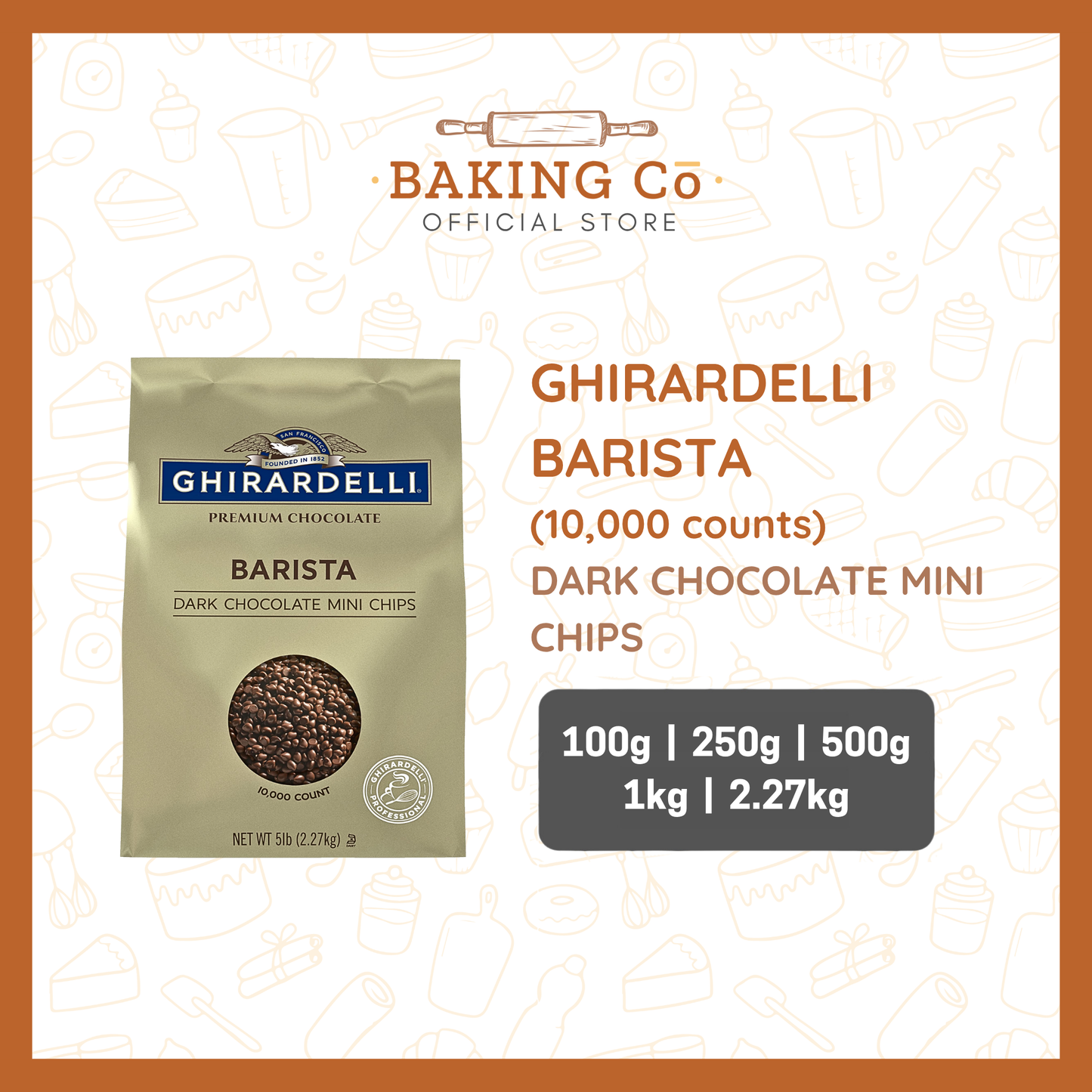 Ghirardelli Barista Dark Mini Chocolate Chips
