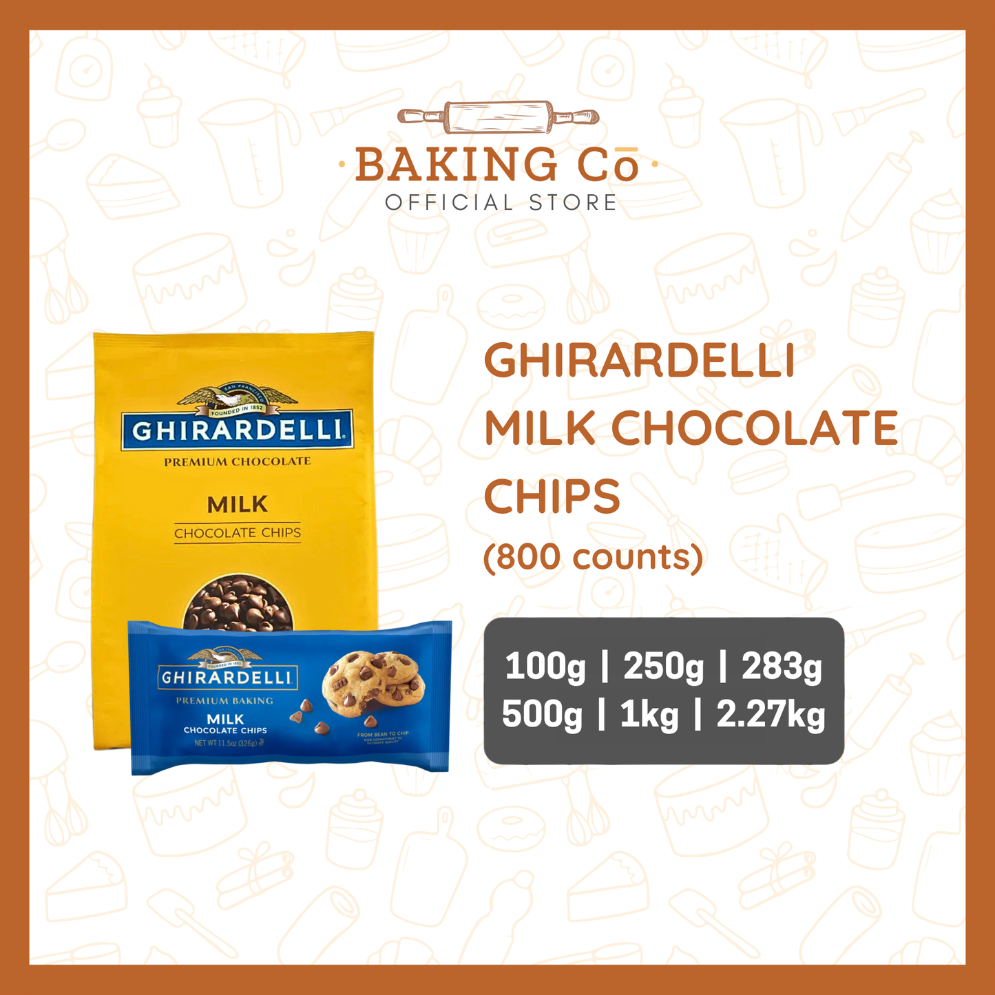 Ghirardelli Milk Chocolate Chips