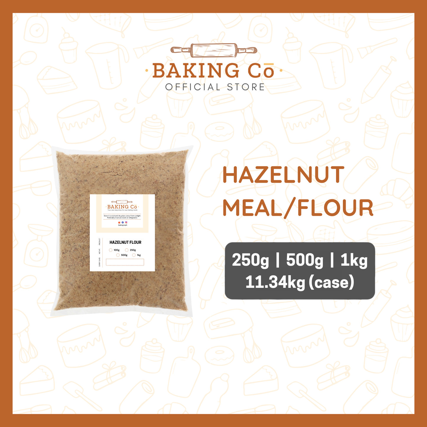 Baking Cō Hazelnut Meal/Flour