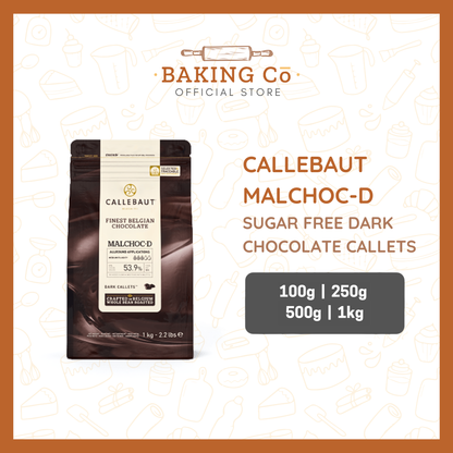 Callebaut Malchoc-D Sugar Free Dark Chocolate Callets