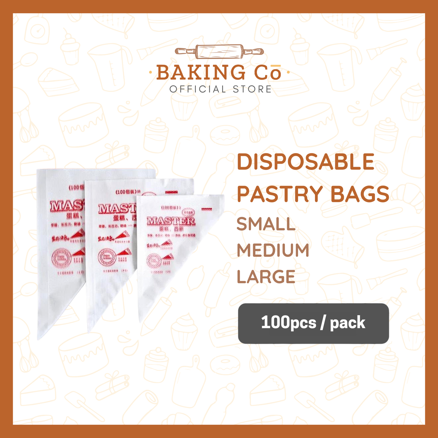 Master Disposable Pastry Bags