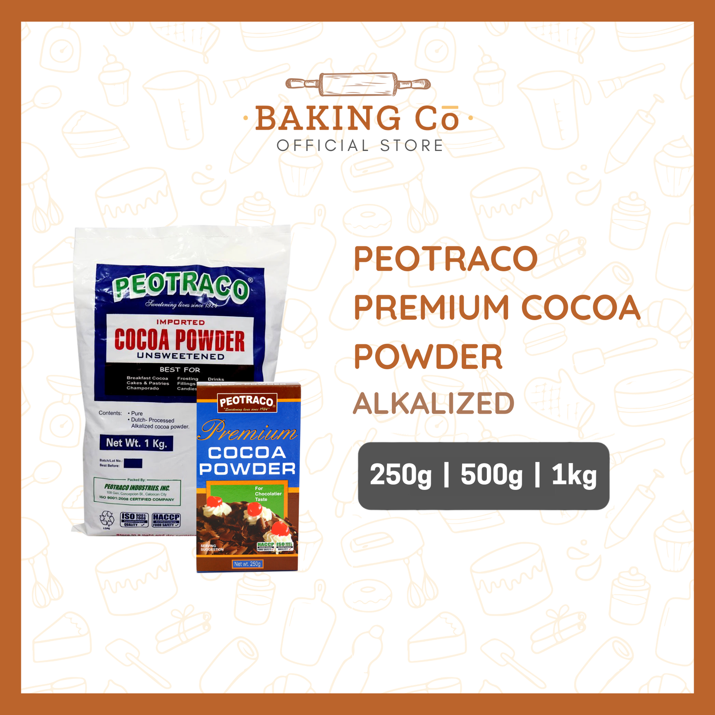 Peotraco Premium Cocoa Powder