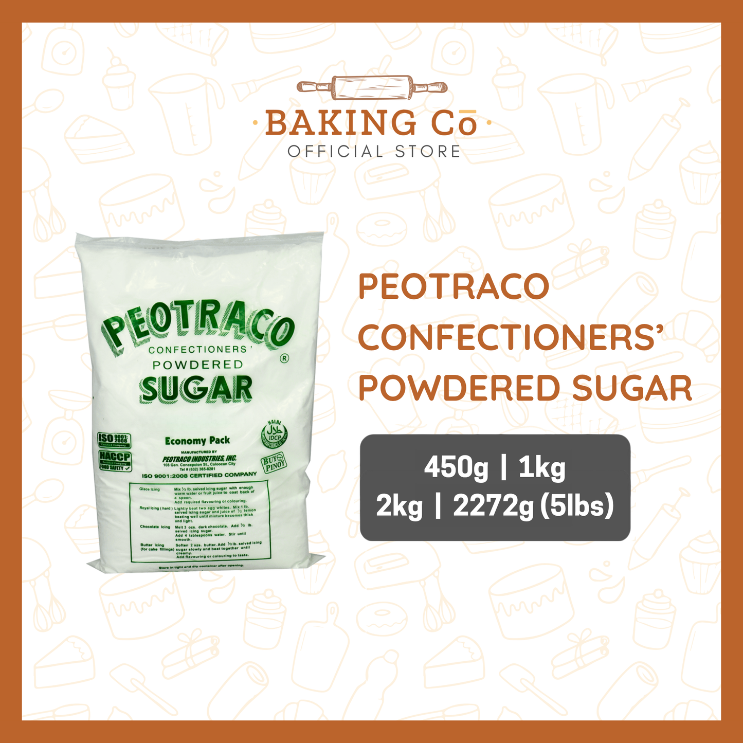 Peotraco Powdered Sugar
