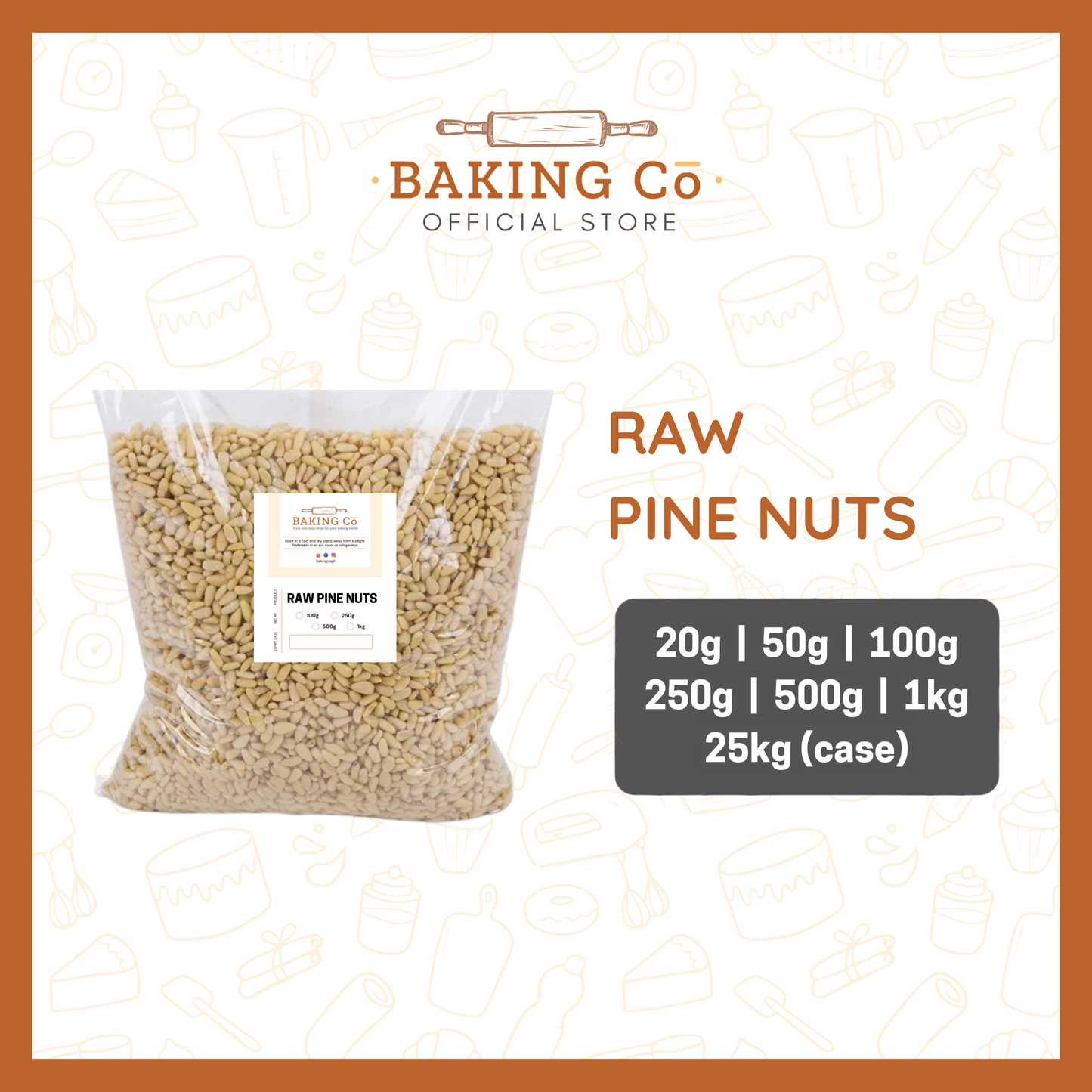 Baking Cō Raw Pine Nuts