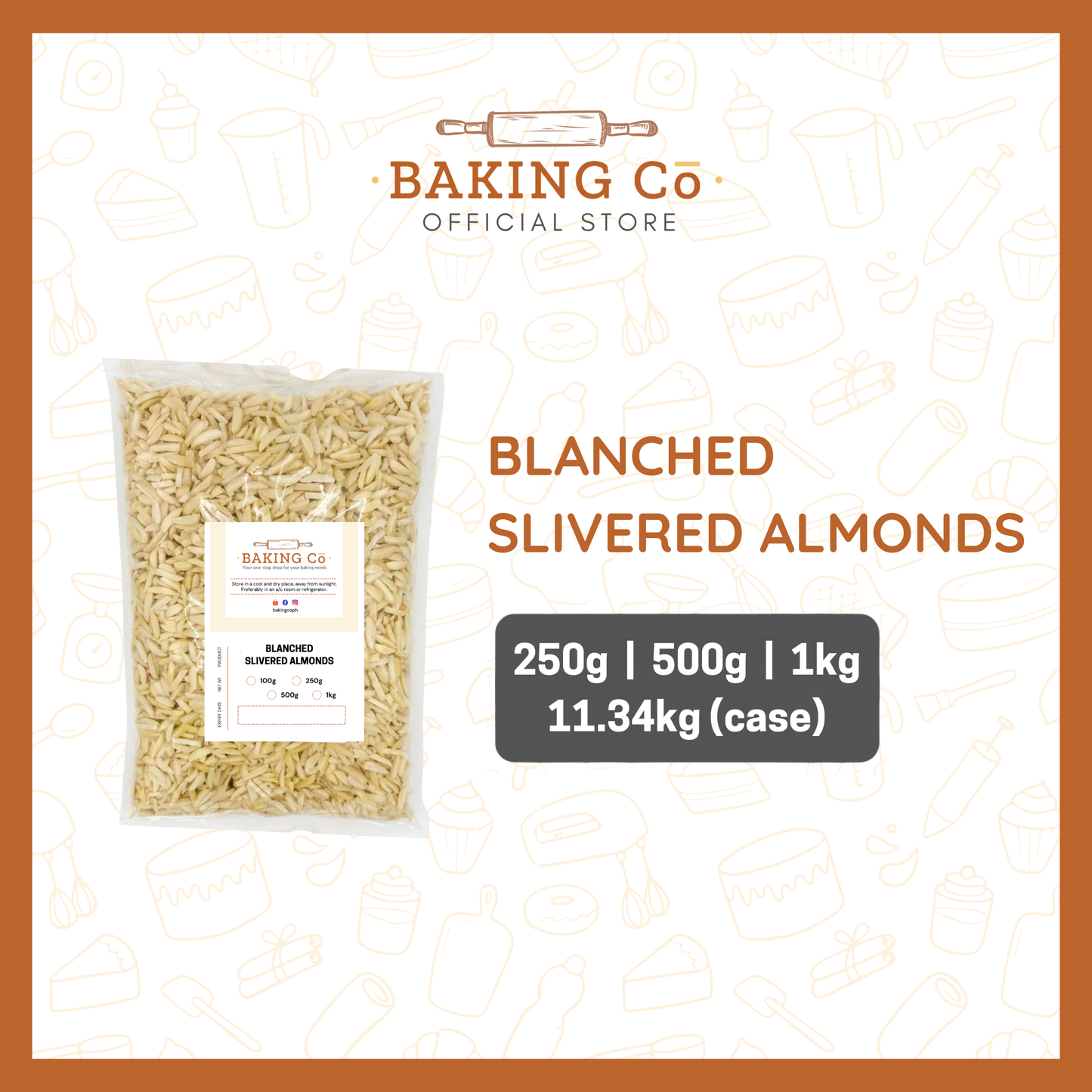 Baking Cō Blanched Slivered Almonds